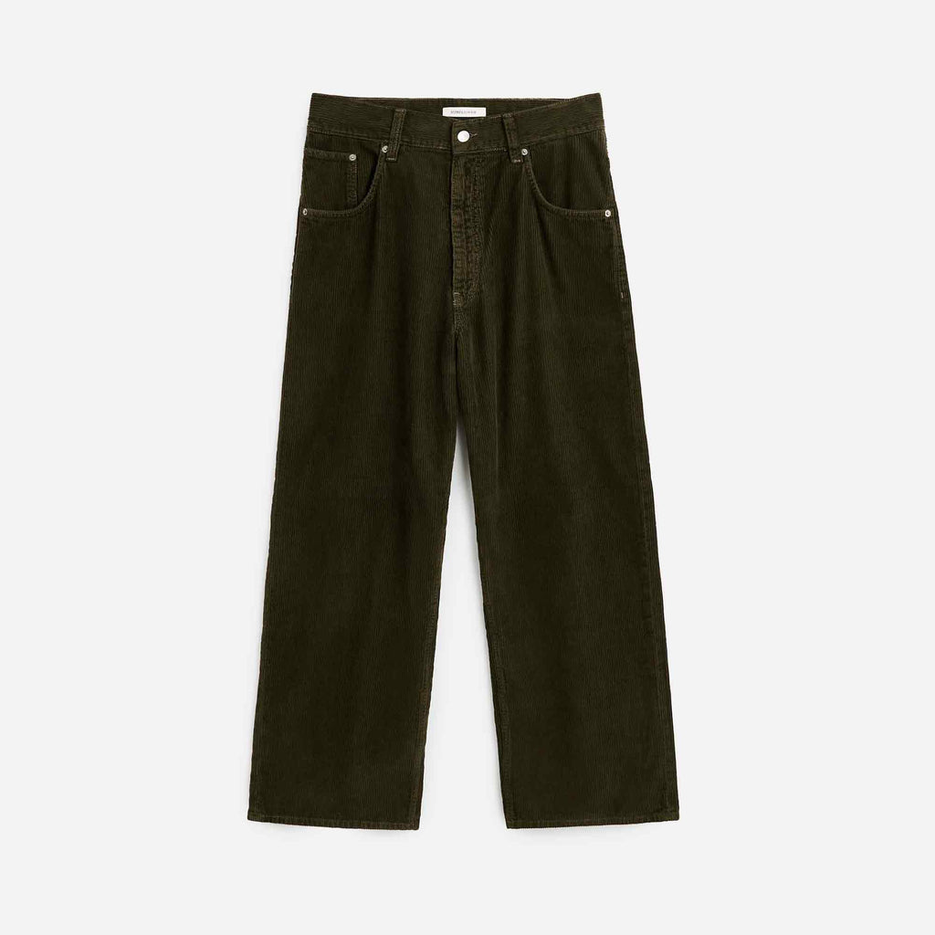 Super Wide Corduroy Pants Green