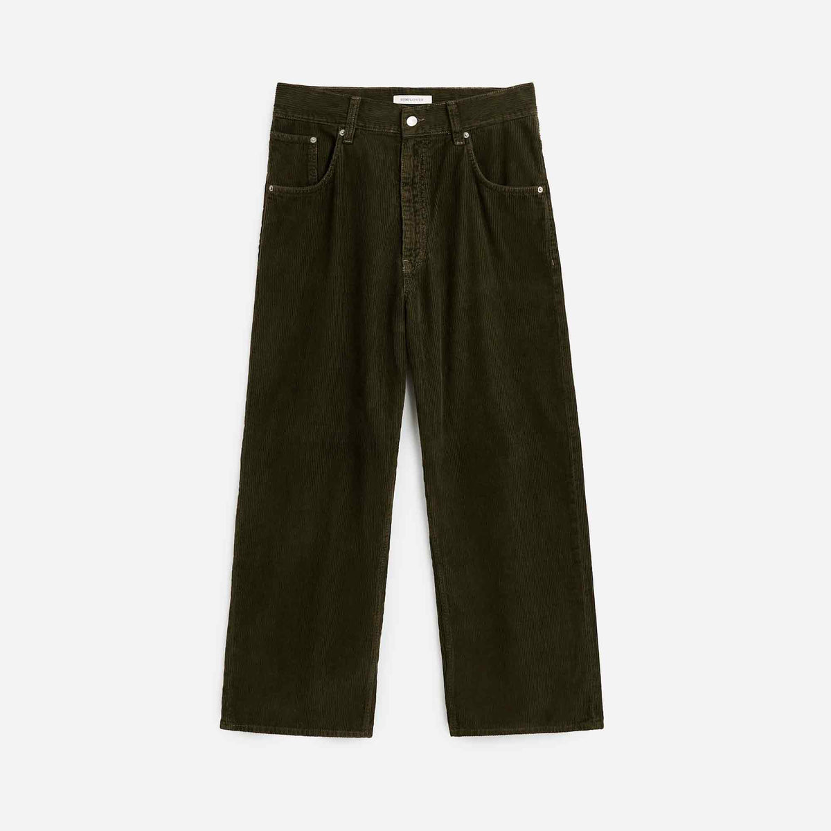 Super Wide Corduroy Pants Green