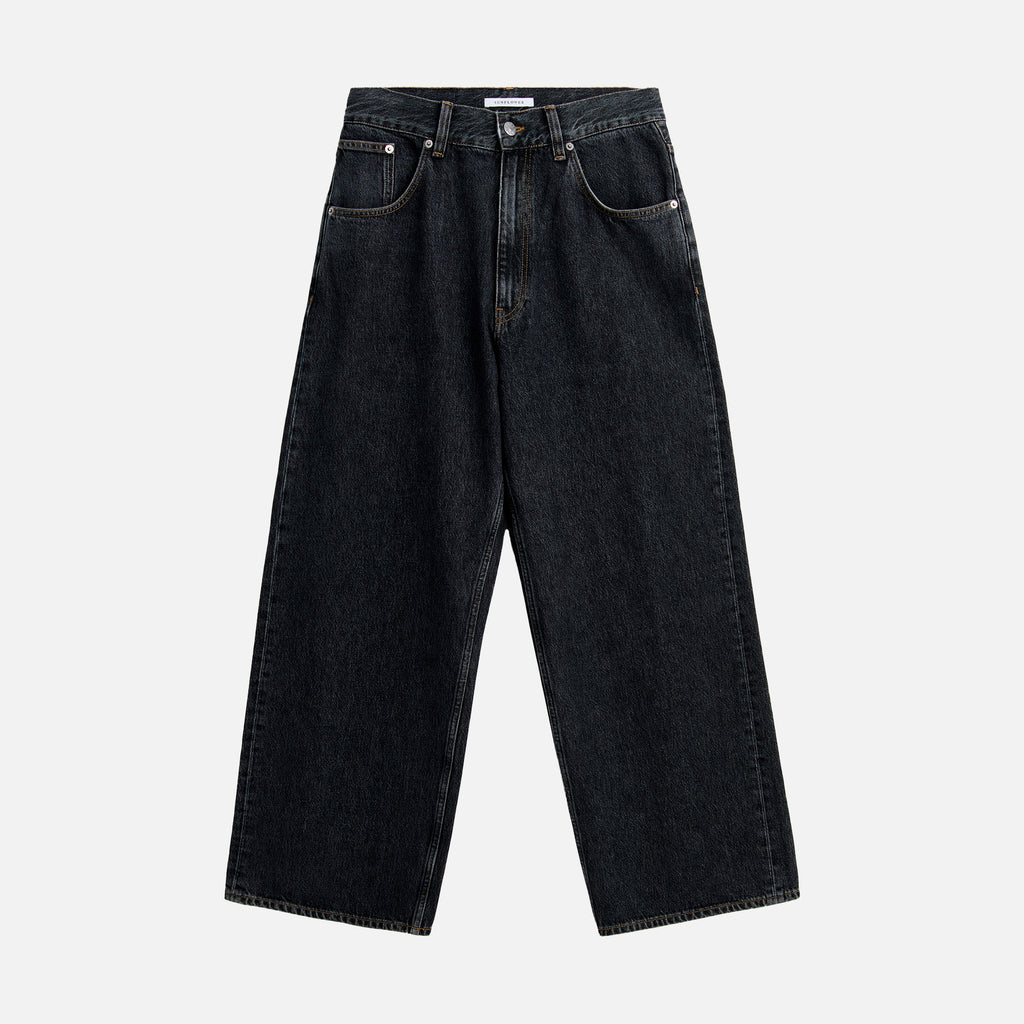 Super Wide Jeans Black Stone