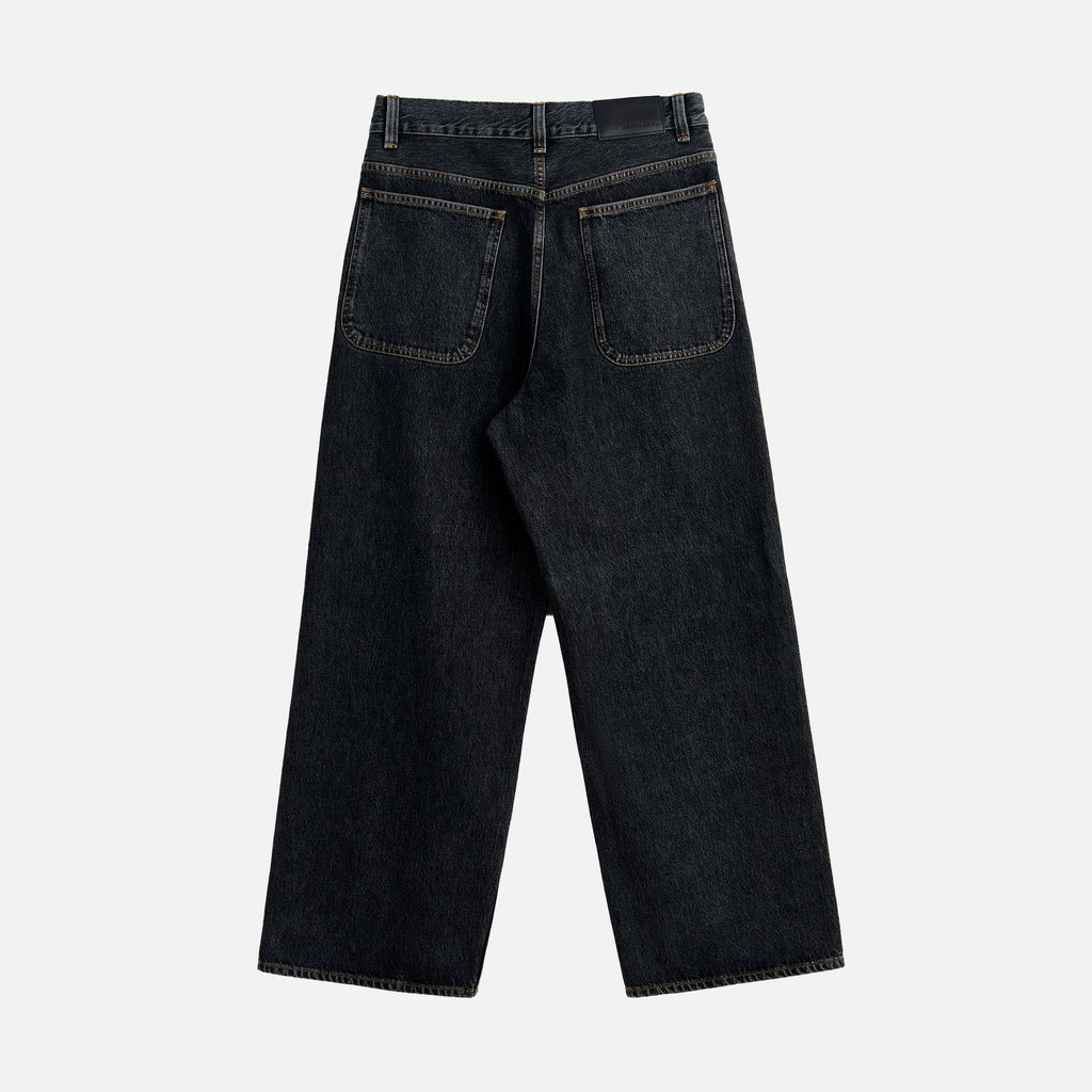 Super Wide Jeans Black Stone