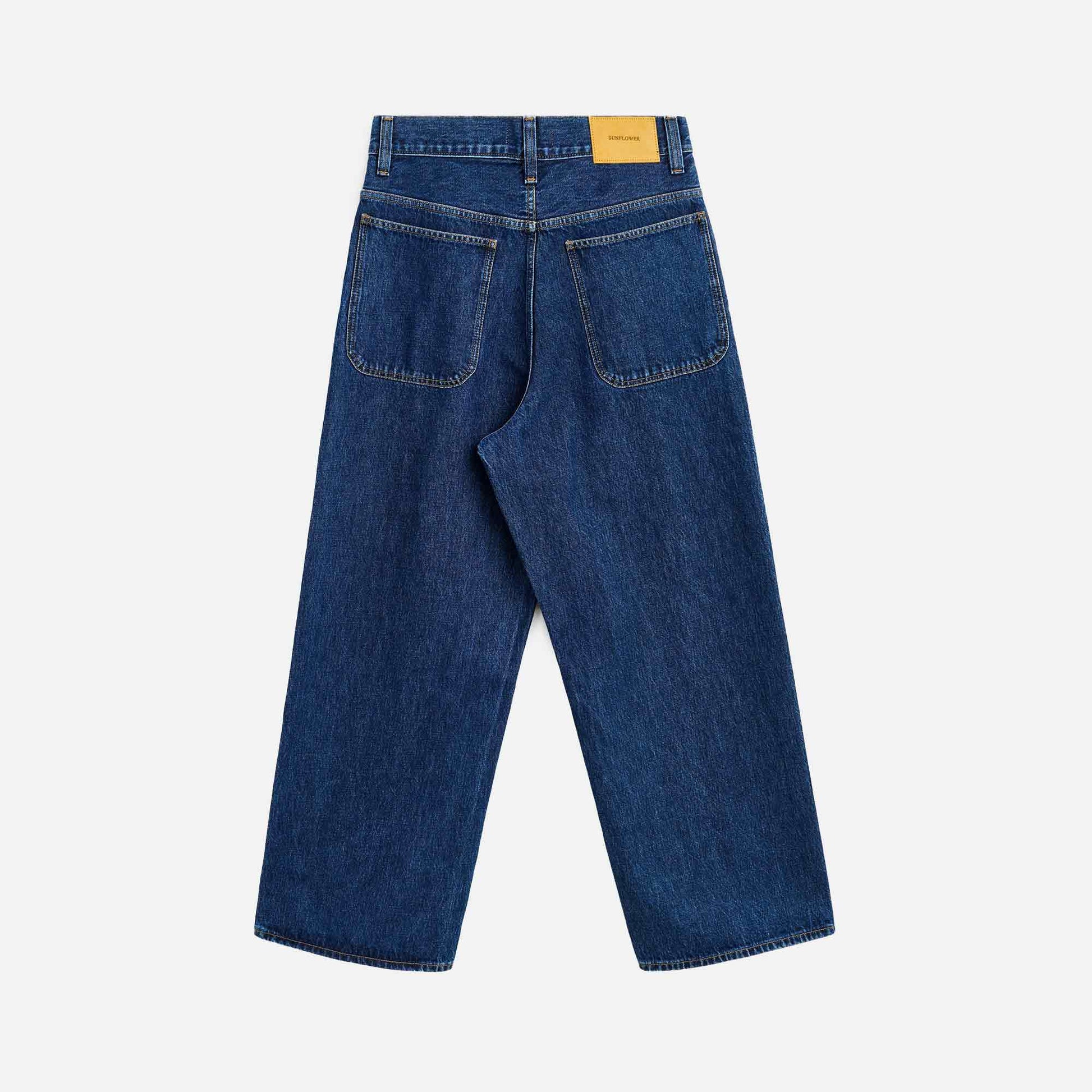 Super Wide Jeans Blue Wash