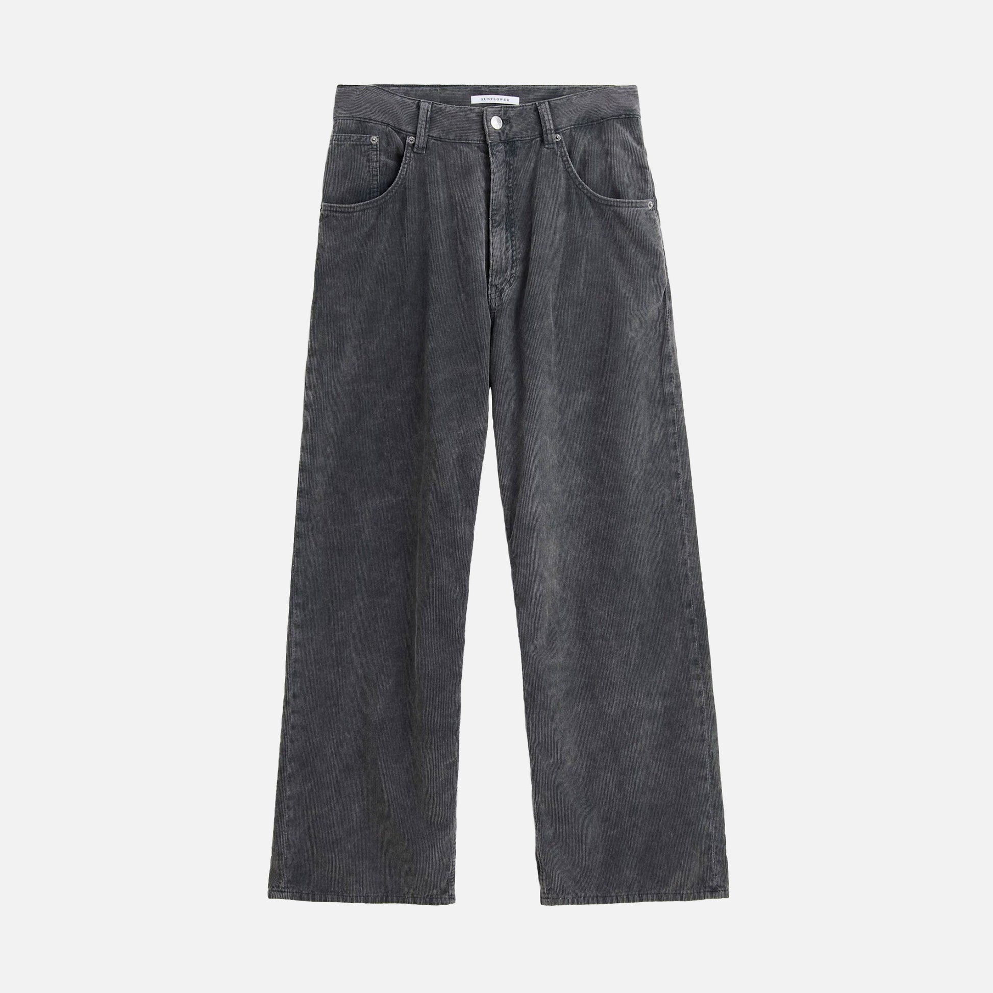 Super Wide Corduroy Pants Grey