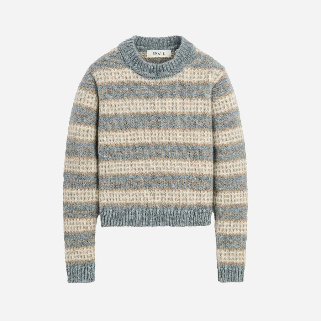 Svala O-Neck Sand/Beige/Blue