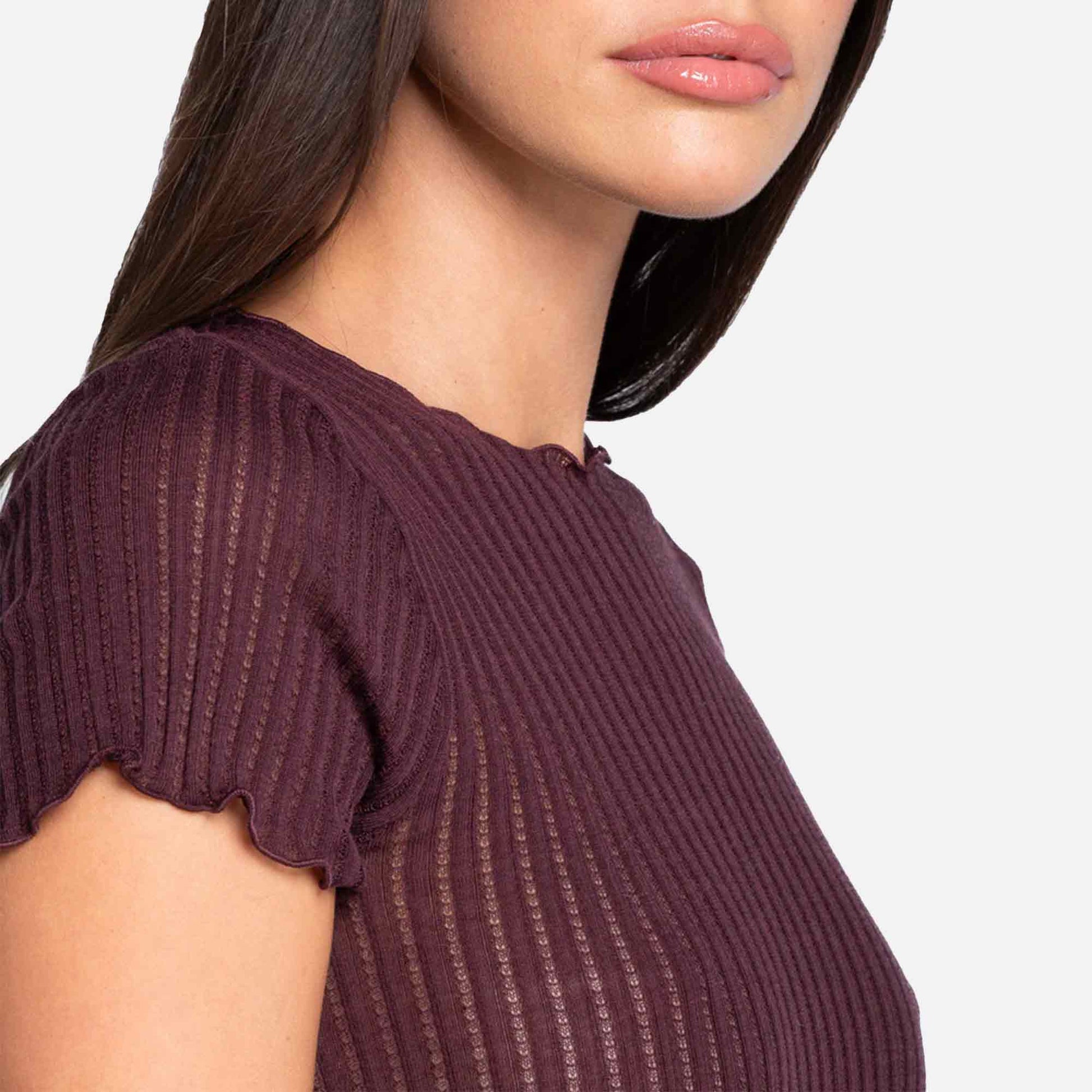 T-Shirt Operatino Wool Silk Cherry