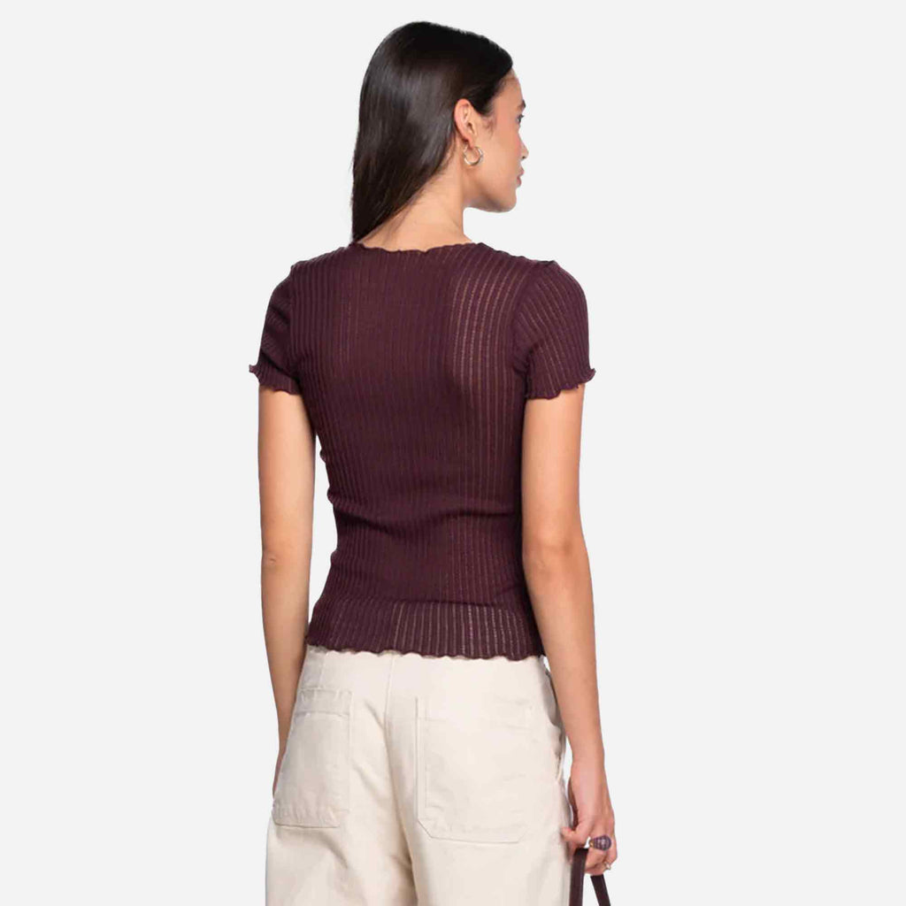 T-Shirt Operatino Wool Silk Cherry