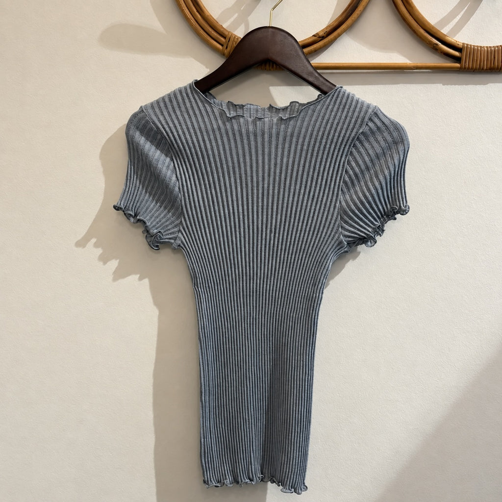 T-Shirt Operatino Wool/Silk Grey
