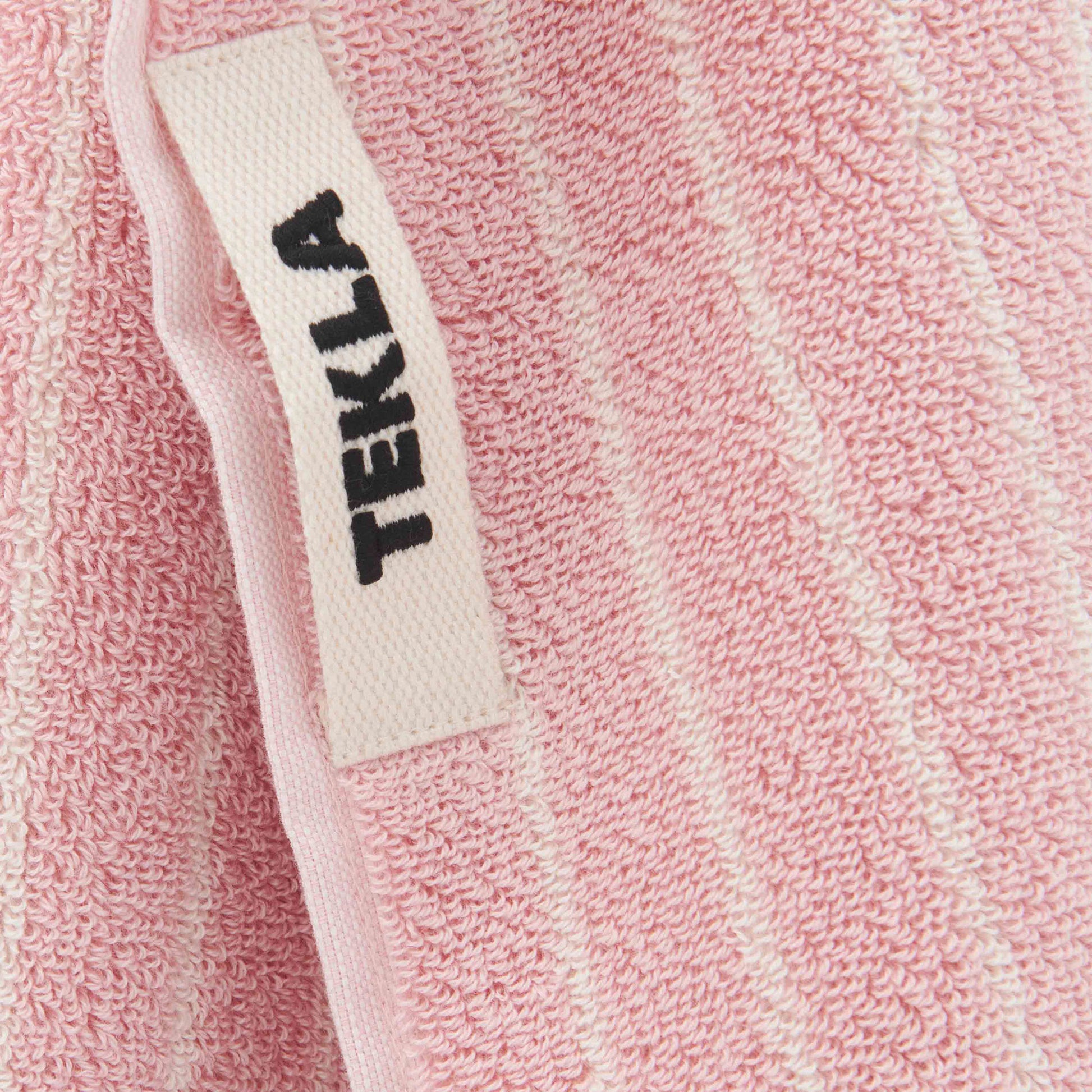 Bath Towel Shaded Pink Stripes