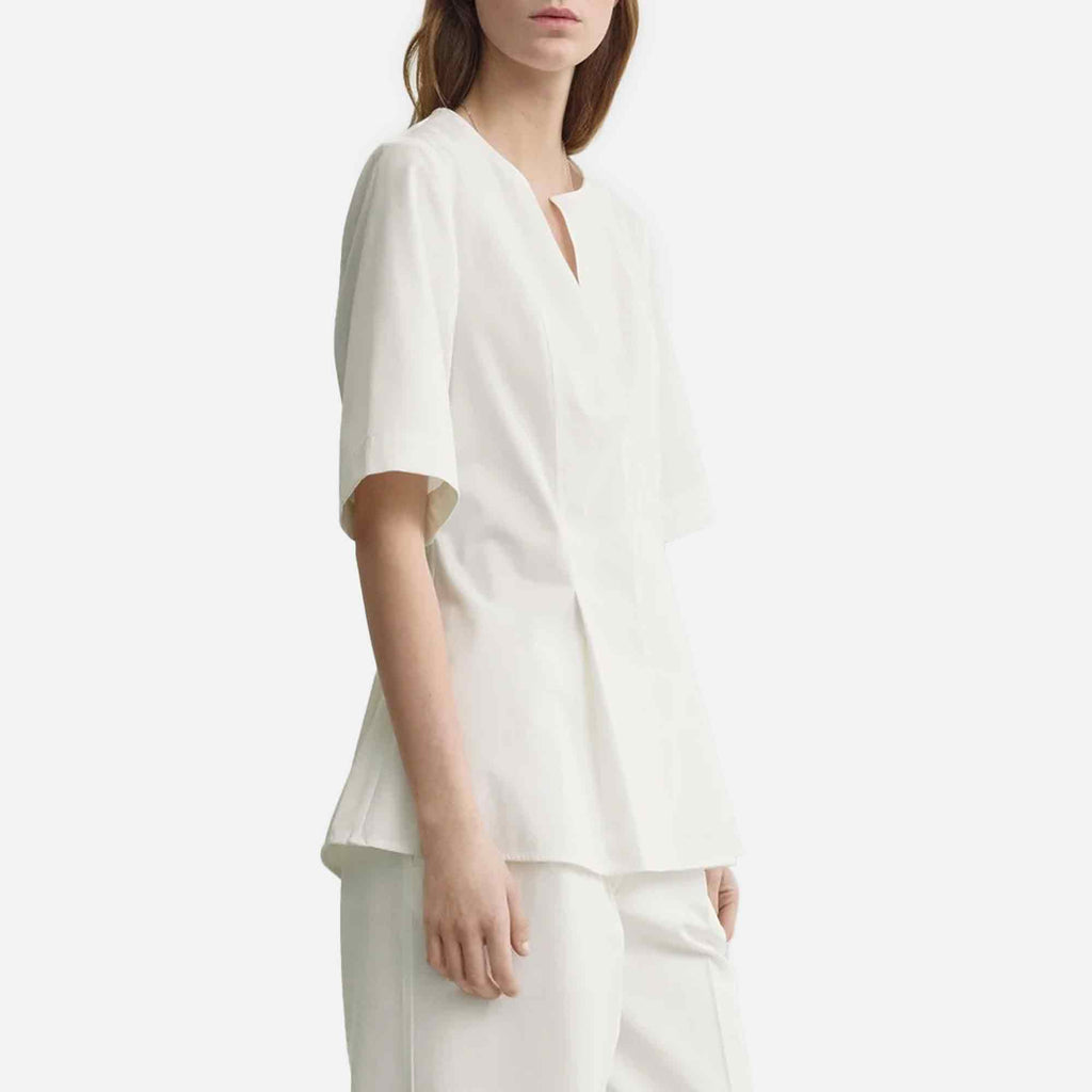 Tailored Cotton Top White