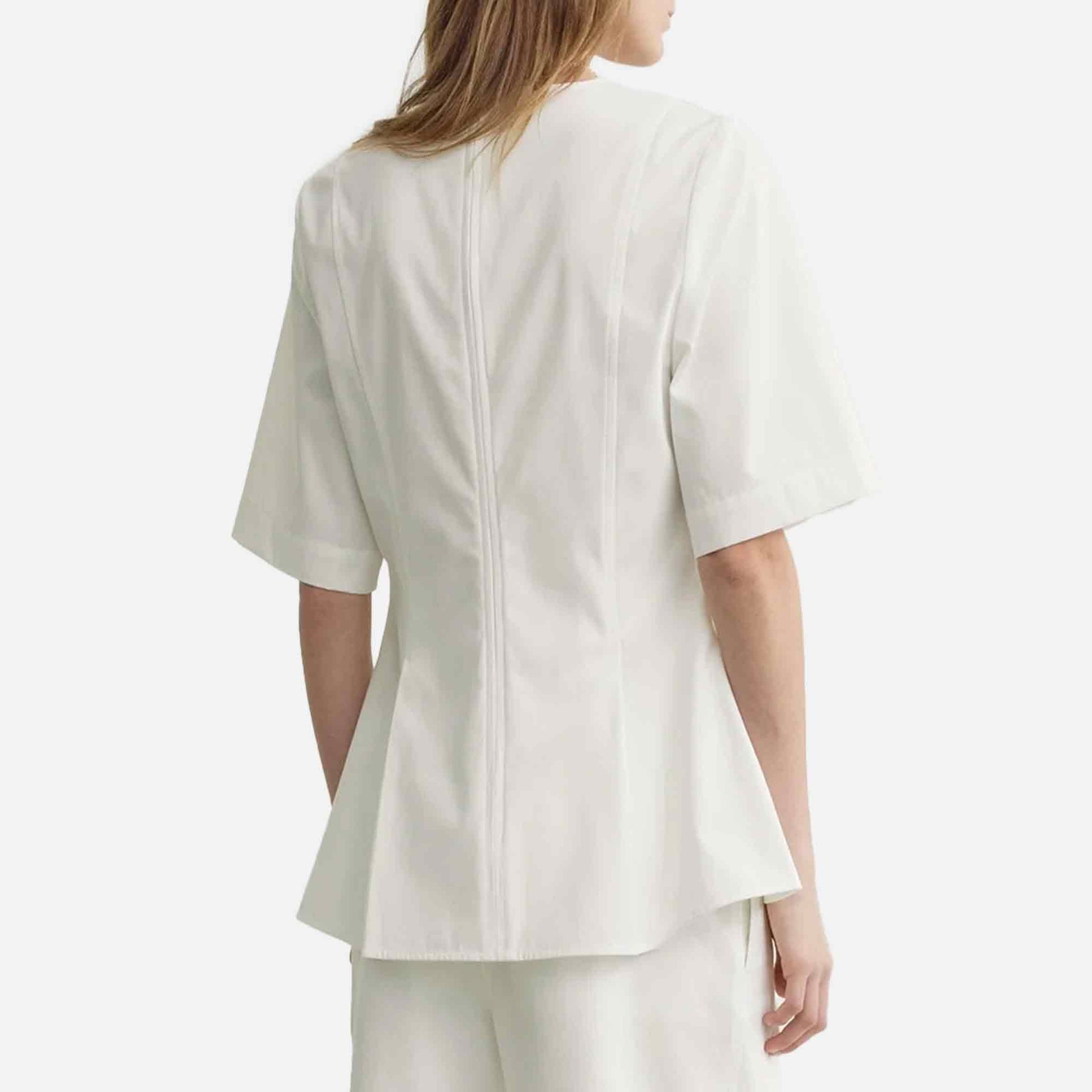 Tailored Cotton Top White