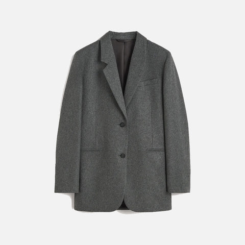 Tailored Suit Jacket Grey Melange