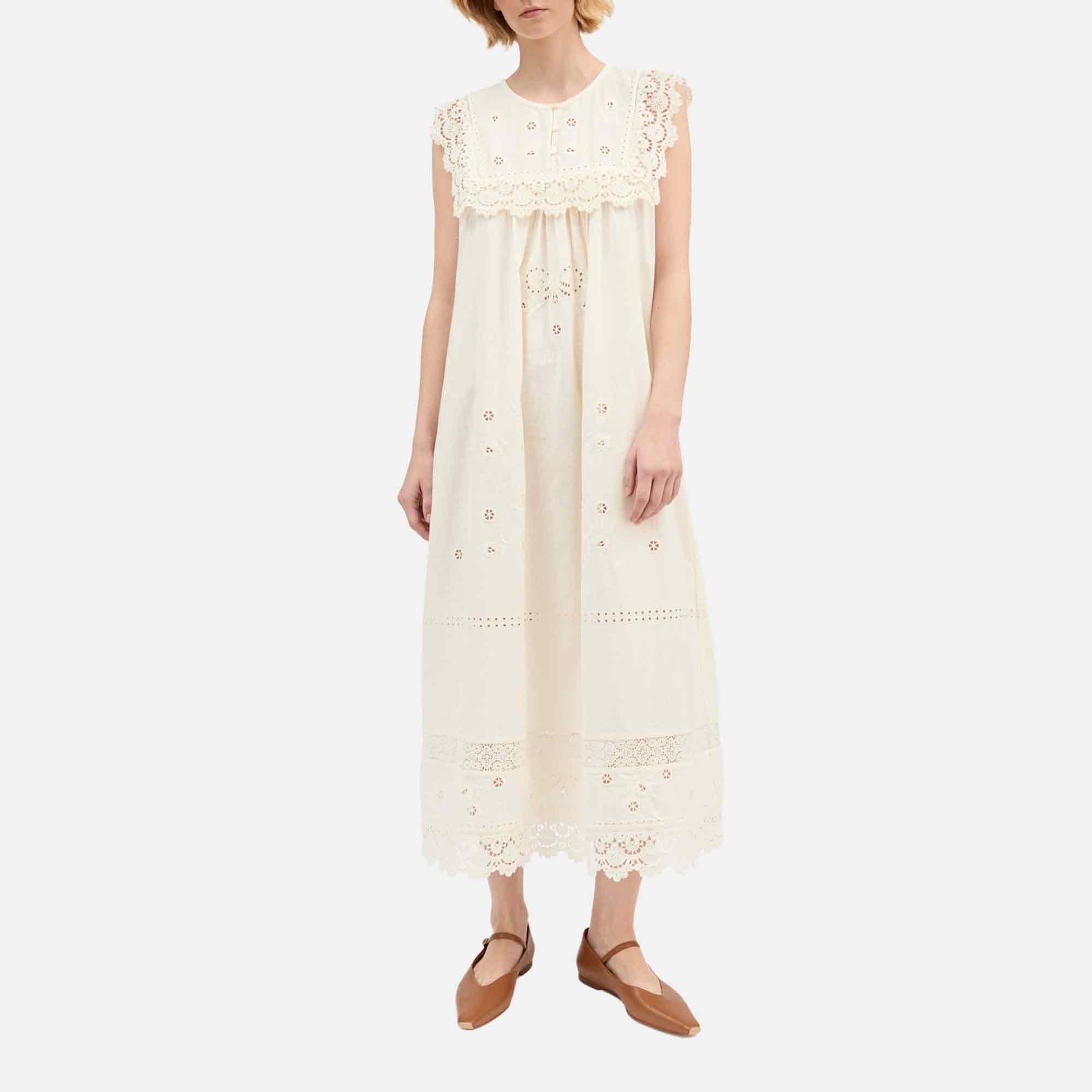 Tallulah Dress Antique White