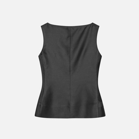 Tami-Atelier Silk Top Black