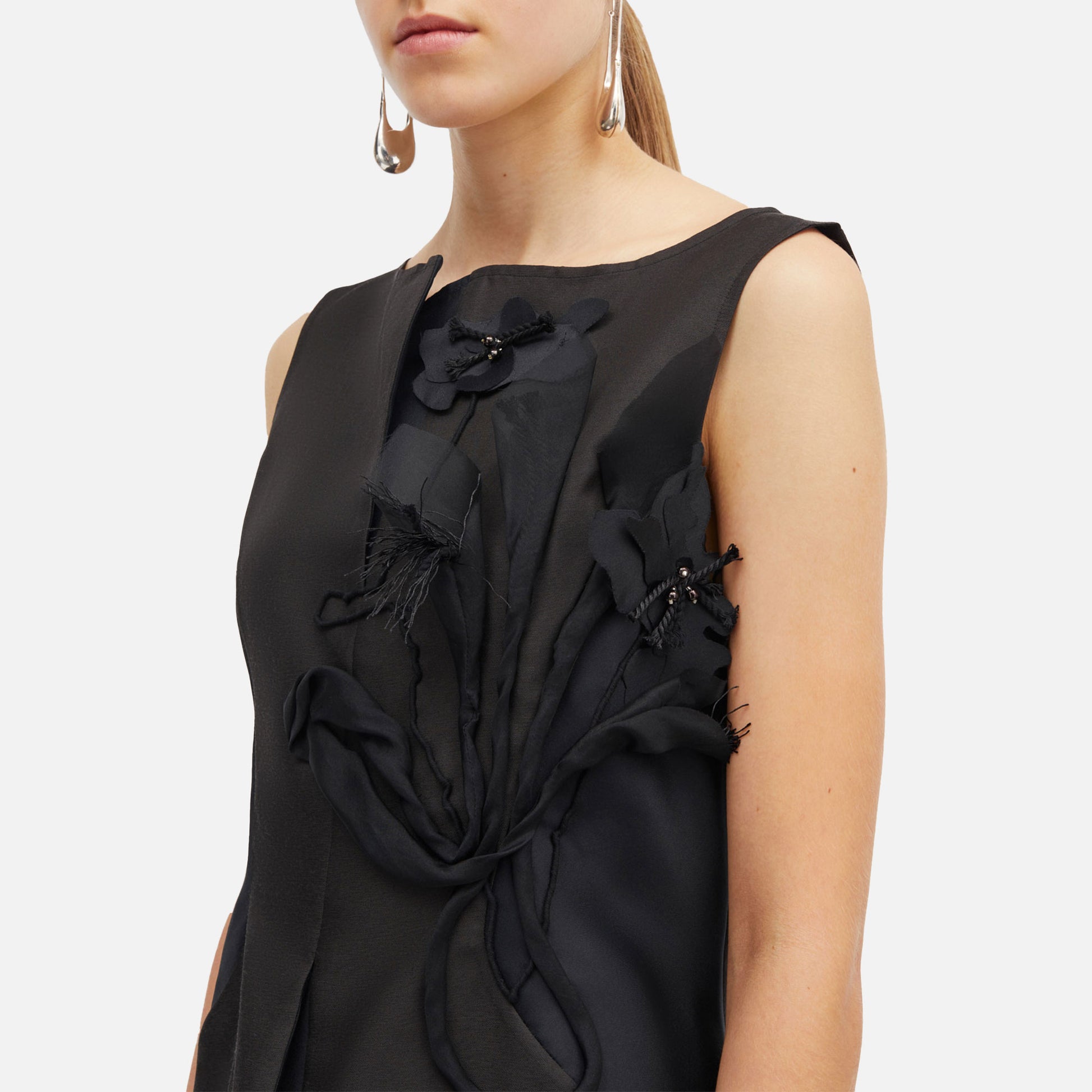 Tami-Atelier Silk Top Black