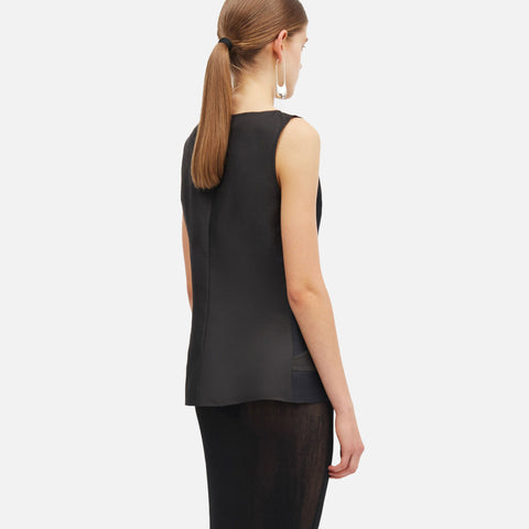 Tami-Atelier Silk Top Black