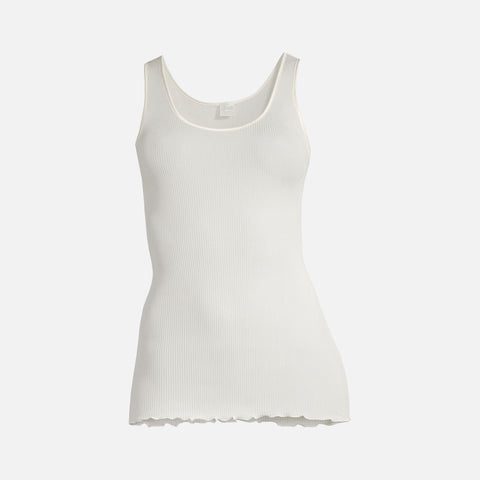 Tank Top Silk Rib Ivory