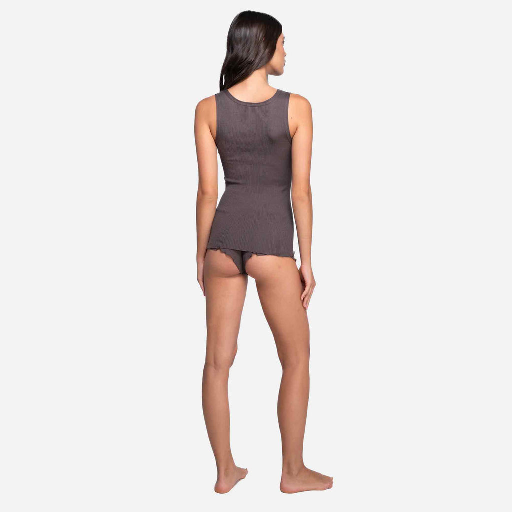 Tank Top Wool/Silk Taupe