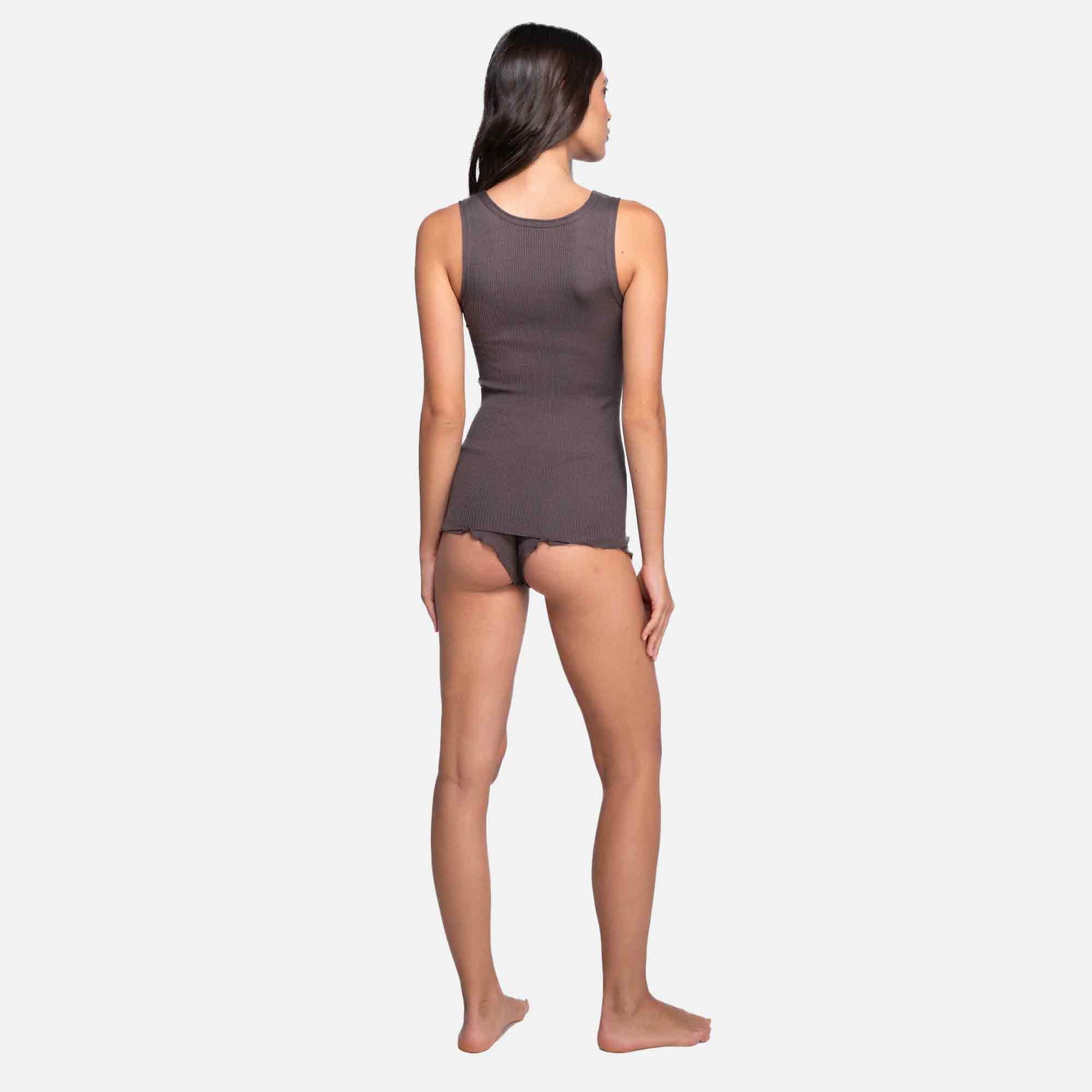 Tank Top Wool/Silk Taupe