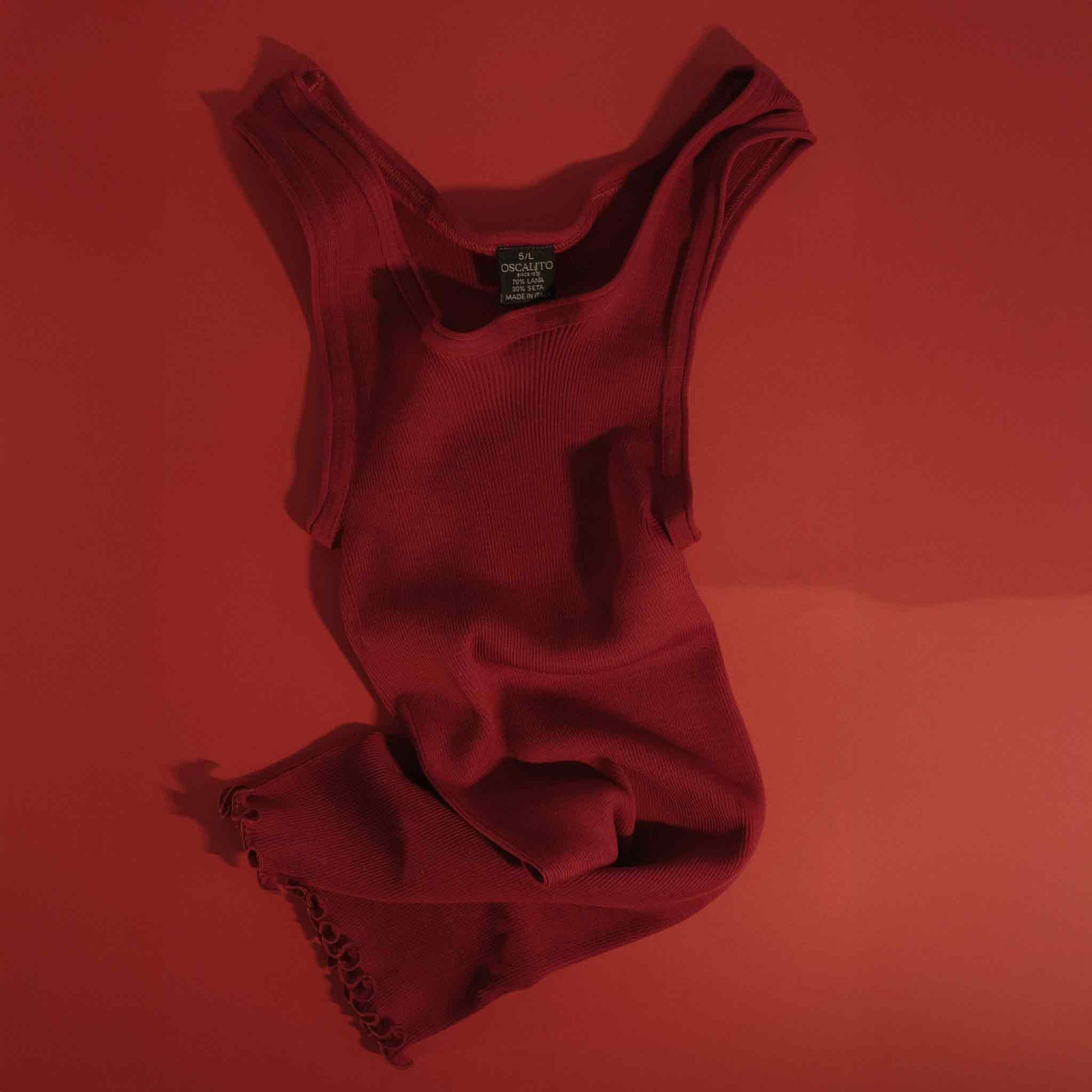 Tank Top Wool/Silk Red