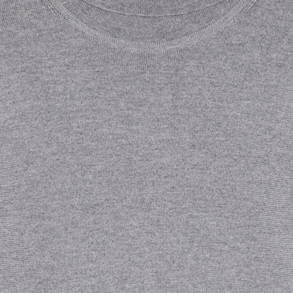 Tao Rib Turtleneck Knit Gray Melange