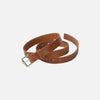 Tärnsjö Belt Narrow Logo Buckle Cognac