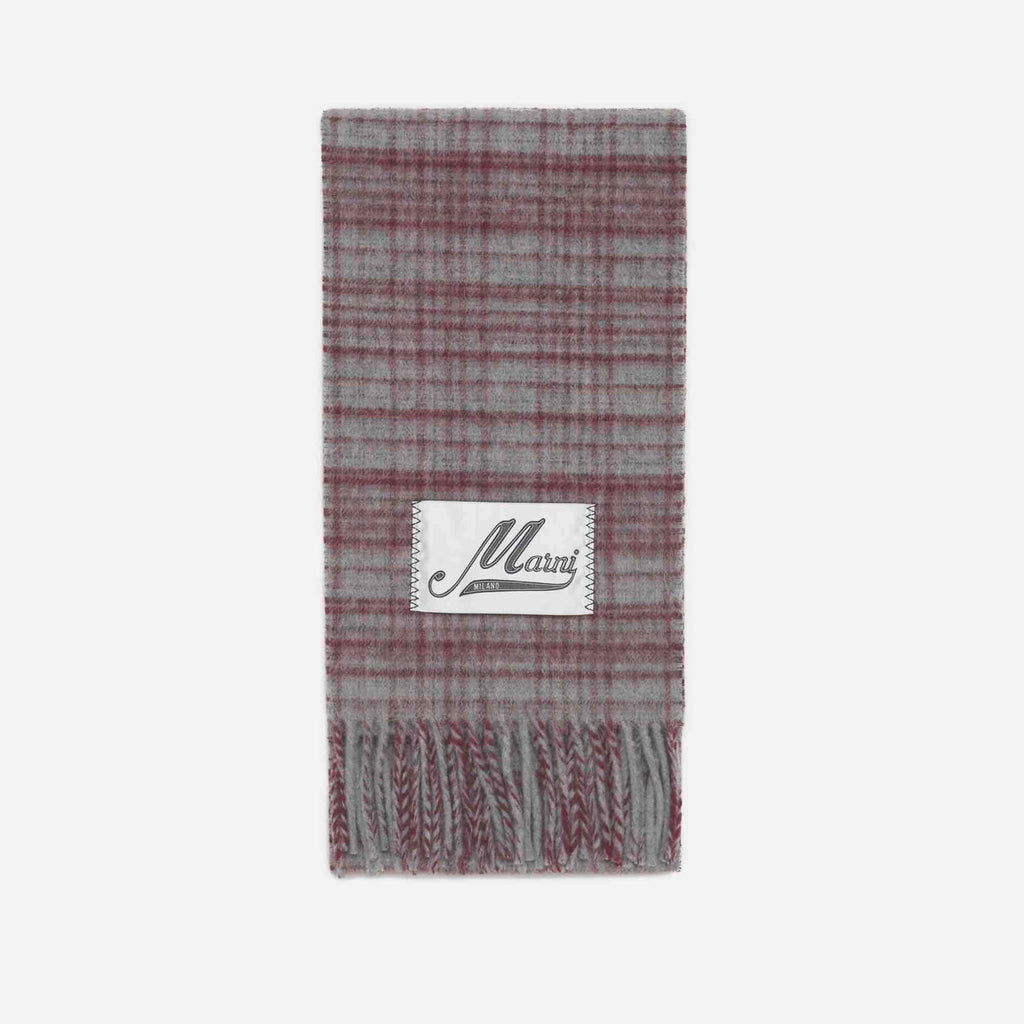 Tartan Checked Scarf Brandy