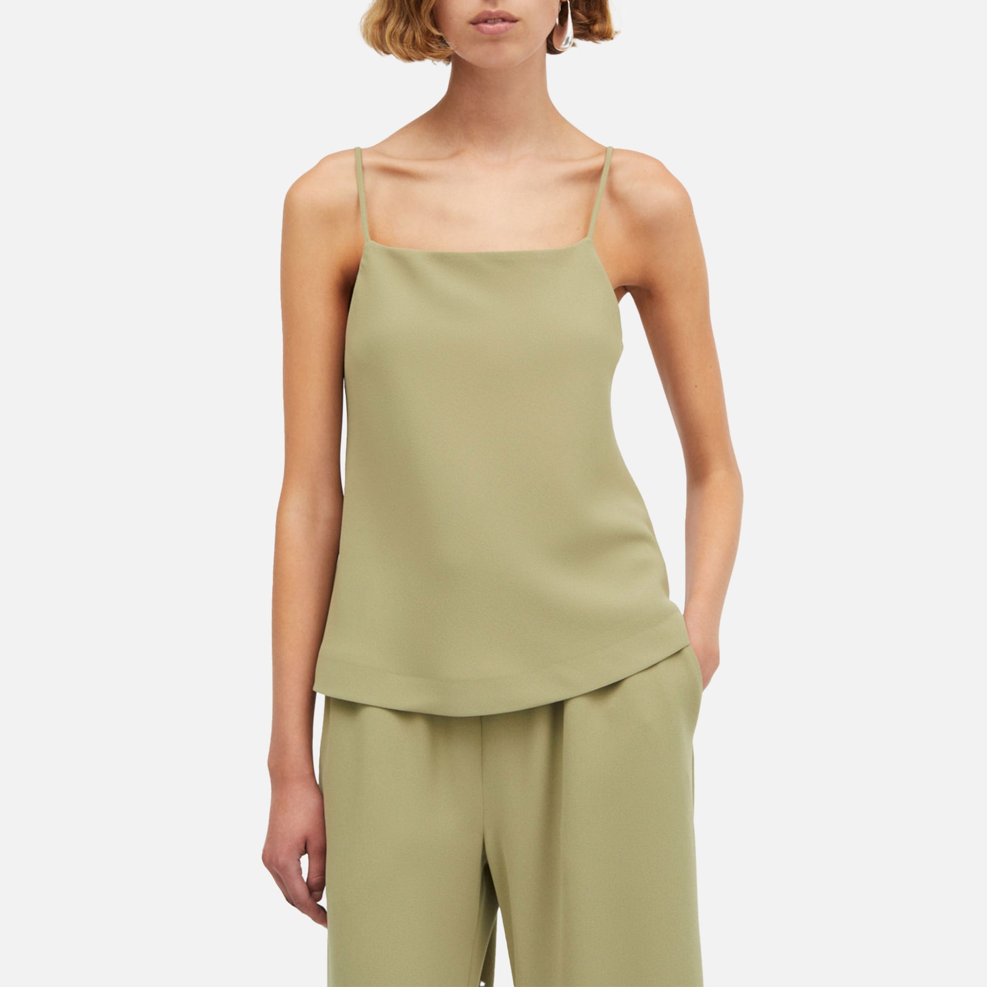 Tatianna Top Crepe Georgette Matcha