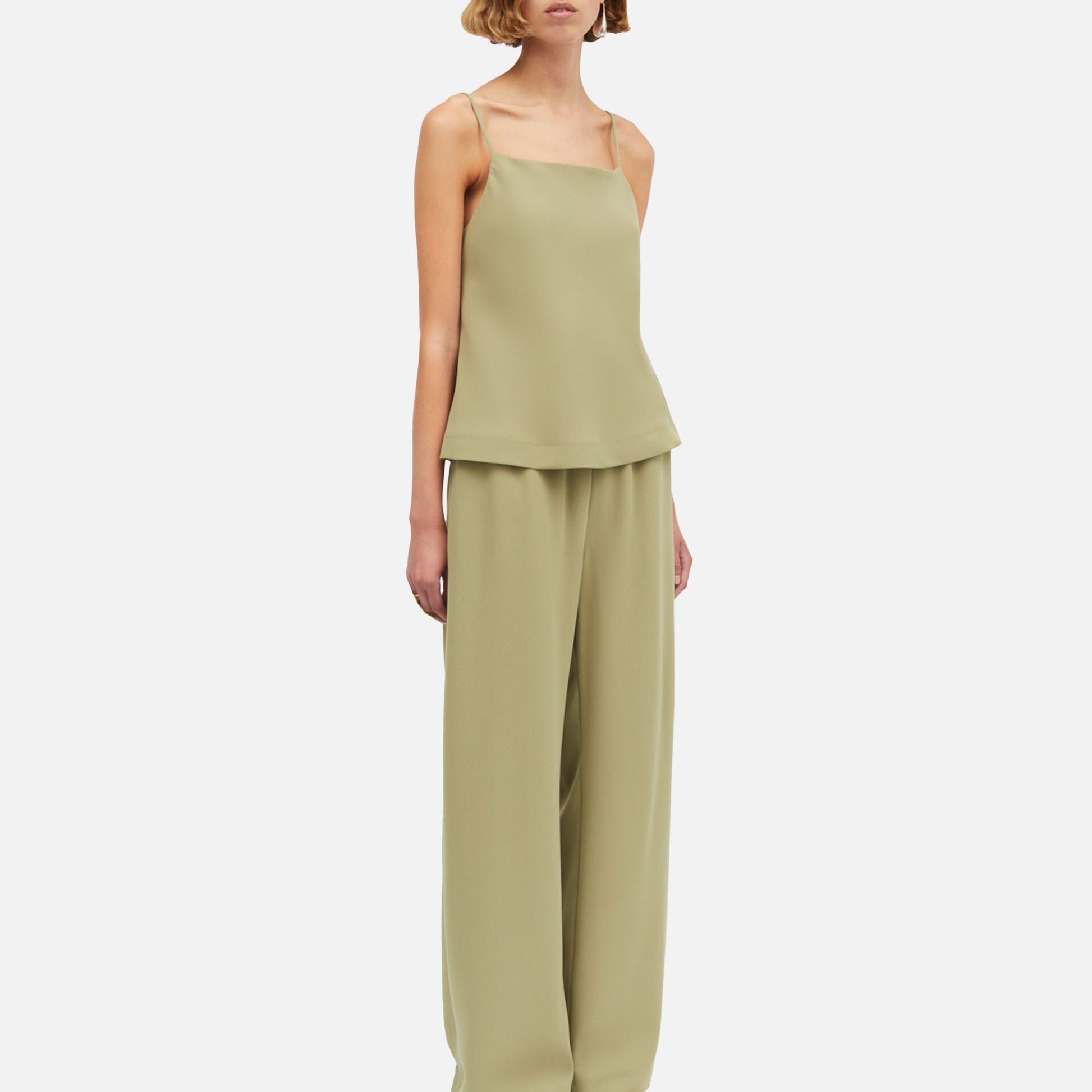 Tatianna Top Crepe Georgette Matcha