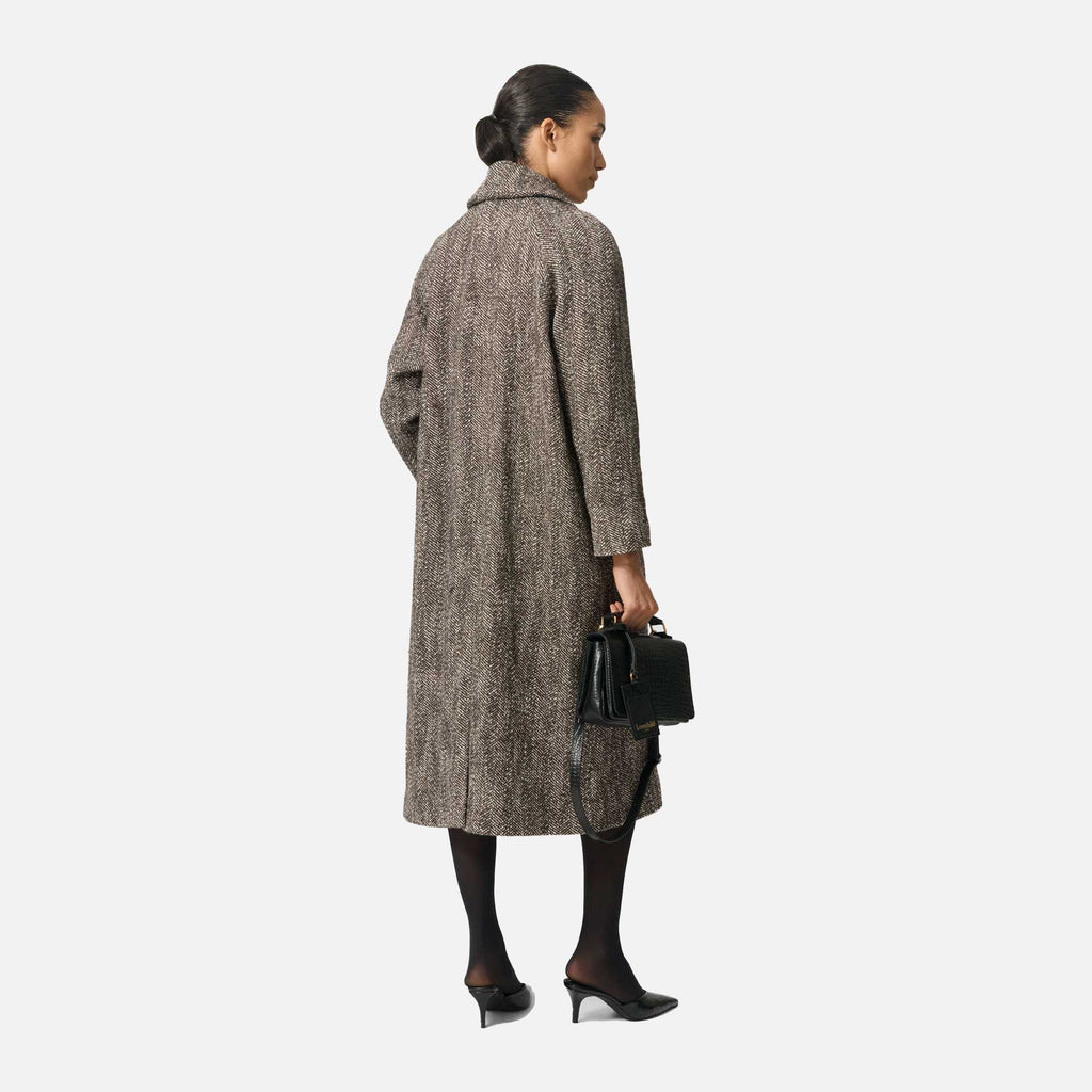 Taylor Coat Herringbone Brown