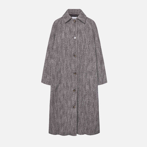 Taylor Coat Herringbone Brown