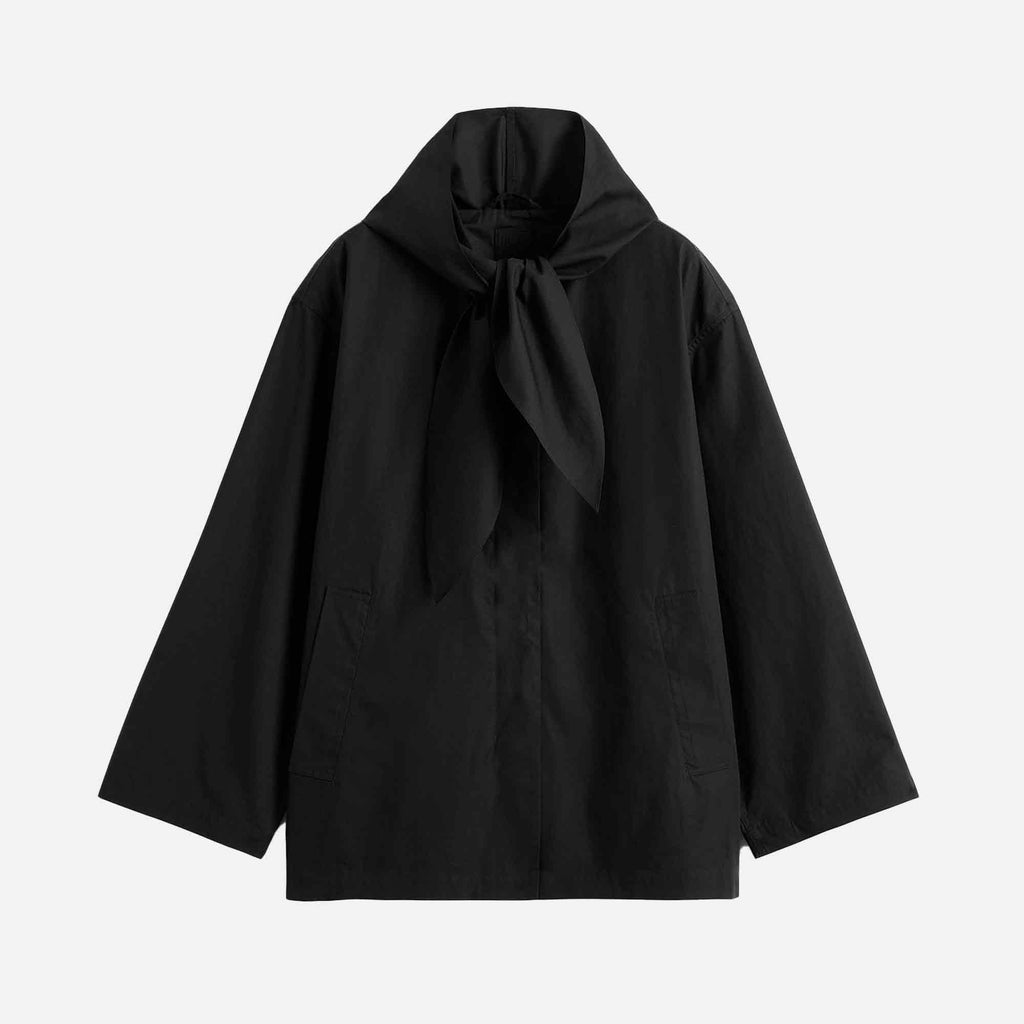 Technical Scarf Jacket Black