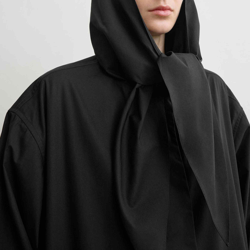 Technical Scarf Jacket Black