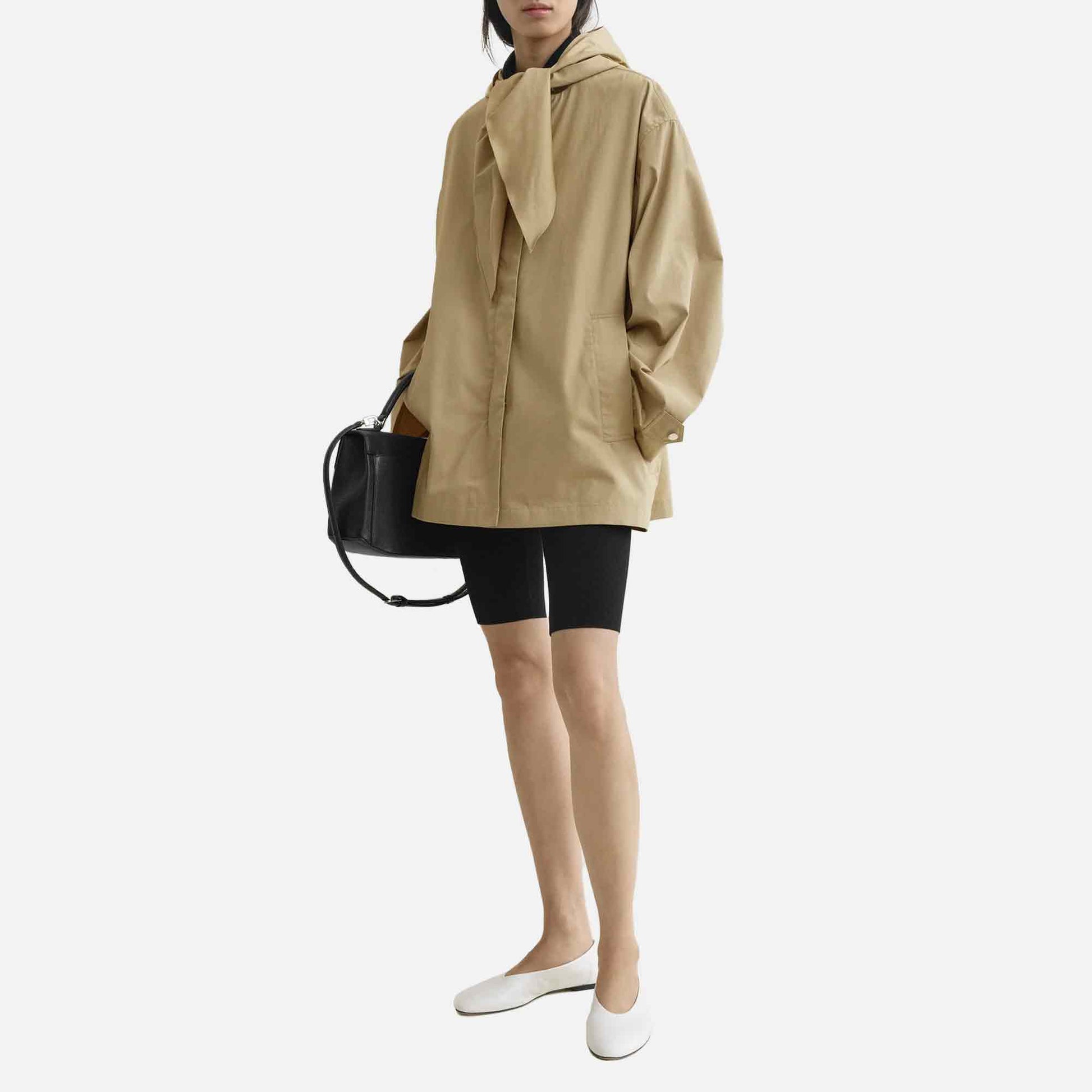 Technical Scarf Jacket Cashew