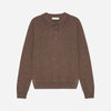Ted Cashmere Polo Dark Brown Melange
