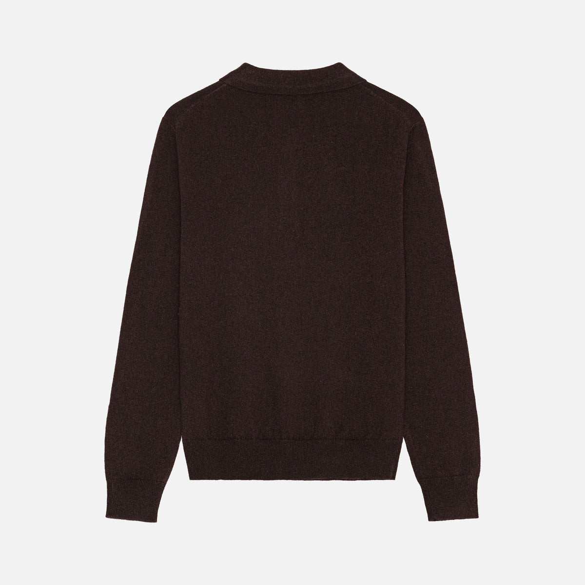 Ted Cashmere Polo Dark Brown
