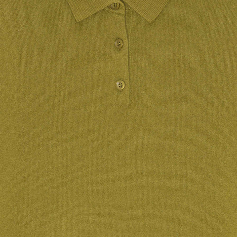 Ted Cashmere Polo Pickle Green