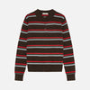 Ted Cashmere Polo Stripe Brown