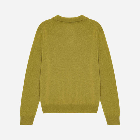 Ted Cashmere Polo Pickle Green