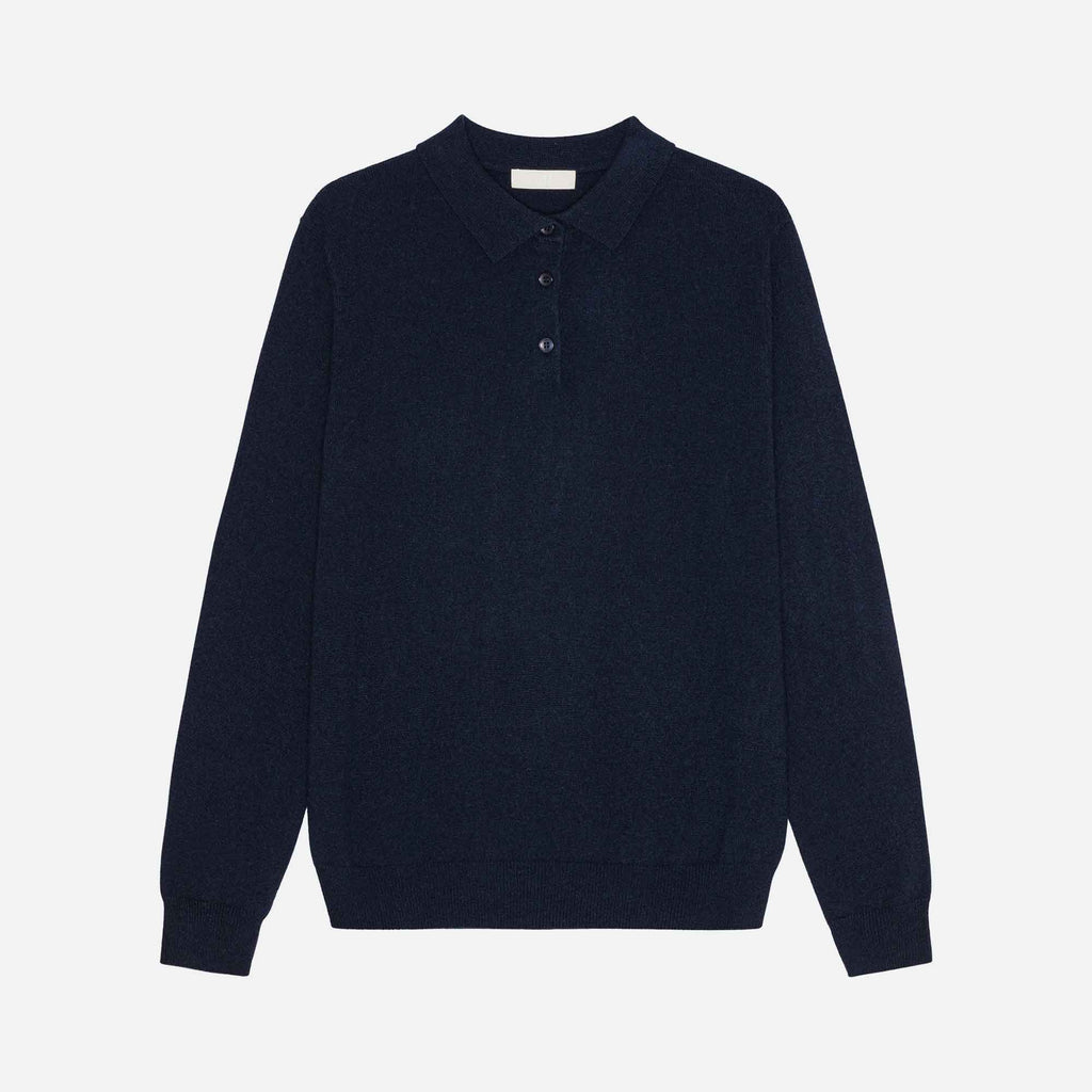 Ted Cashmere Polo Navy