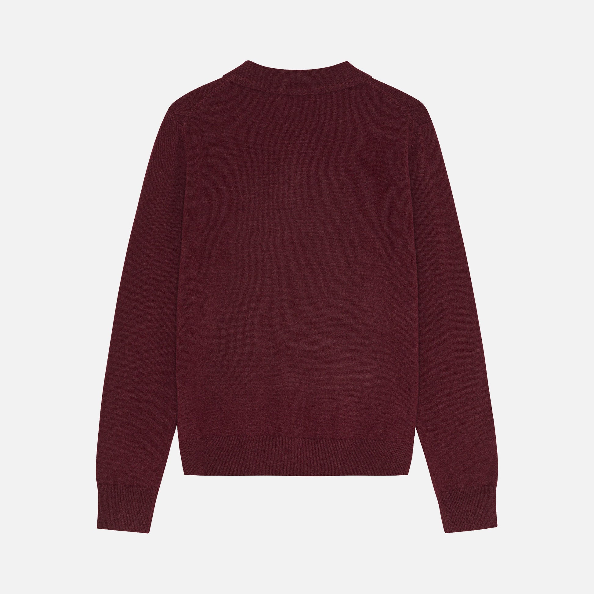 Ted Cashmere Polo Burgundy
