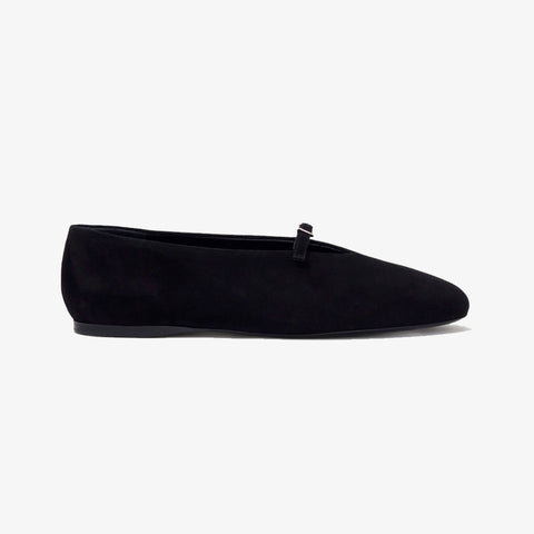 Tee Mary Jane Flats Suede Black