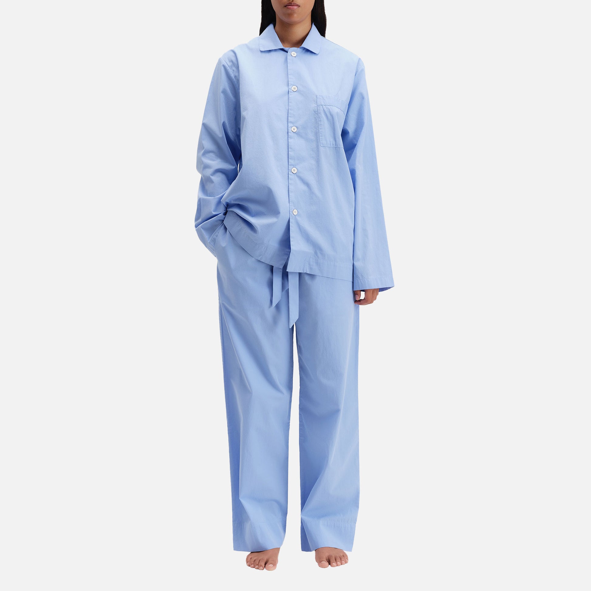 Poplin Pants Cornflower Blue