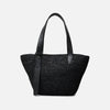 The Bianca Small Raffia Bag Black