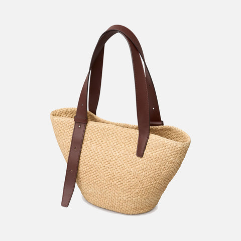The Bianca Small Raffia Bag Natural