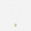 The Julia Necklace Silver/Green Serpentine