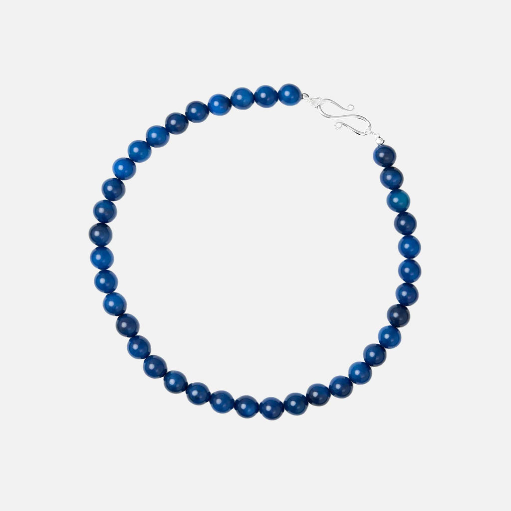 The Mary Necklace Blue Dyed Jade