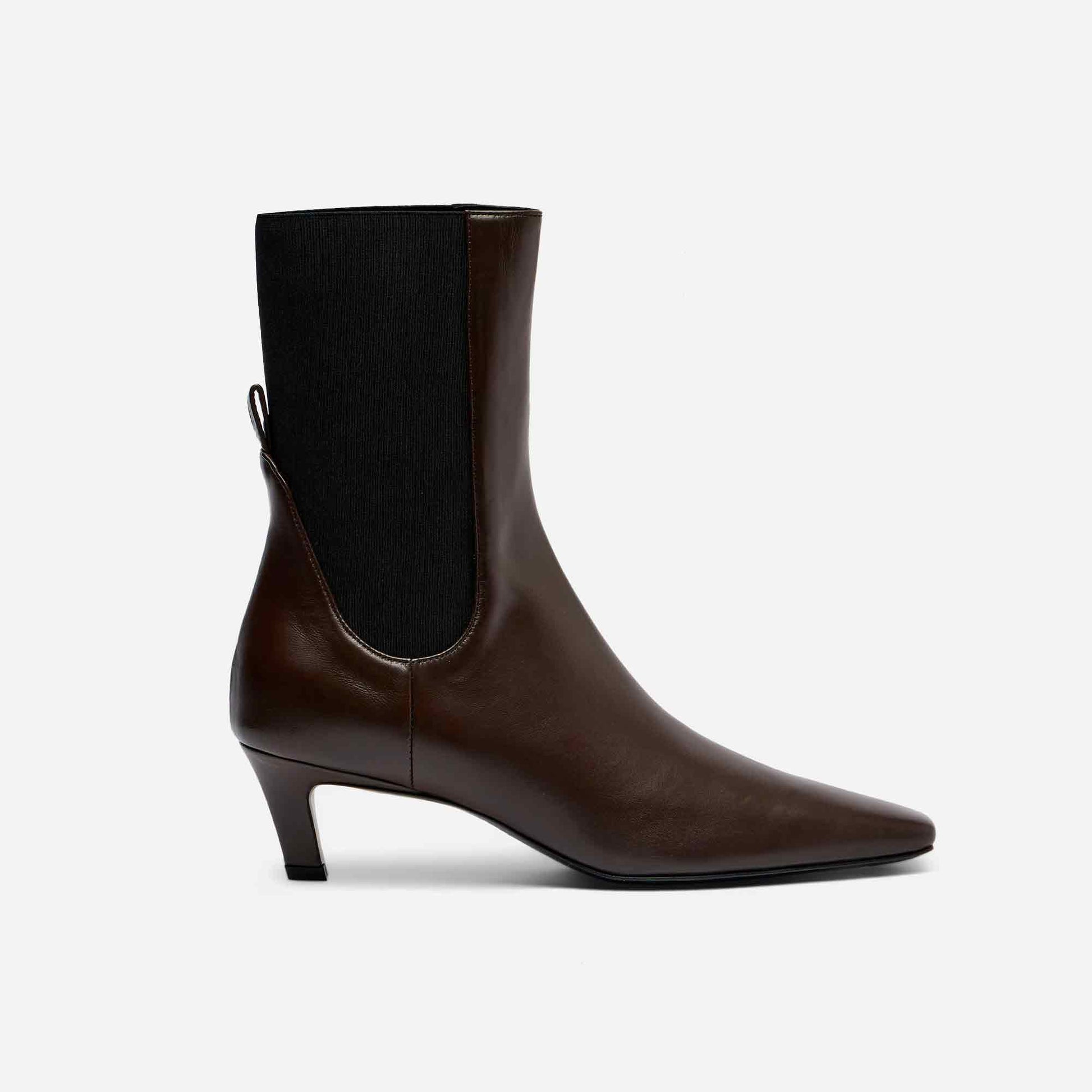 The Mid Heel Boot Brown