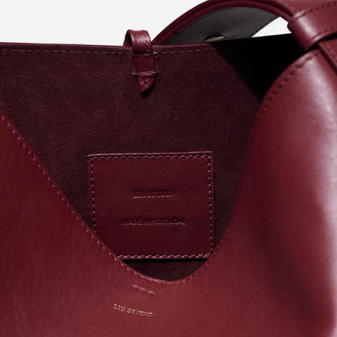 The Norma Tote Burgundy Red