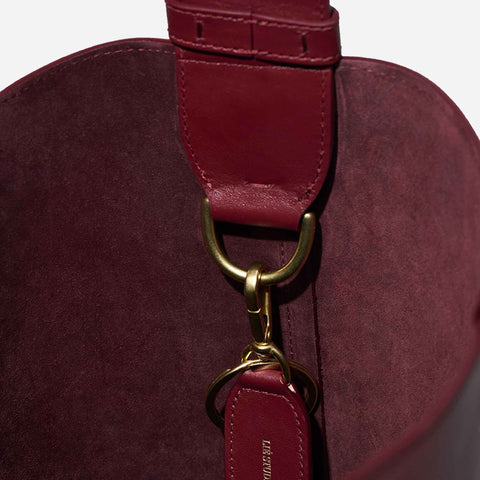 The Norma Tote Burgundy Red