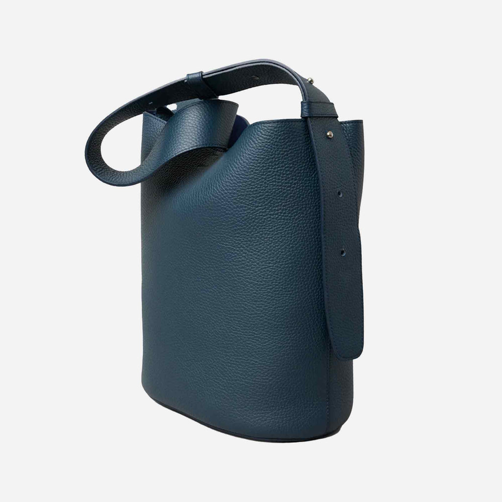 The Norma Tote Slate Blue Grosgrain