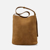 The Norma Tote Suede Maple Brown